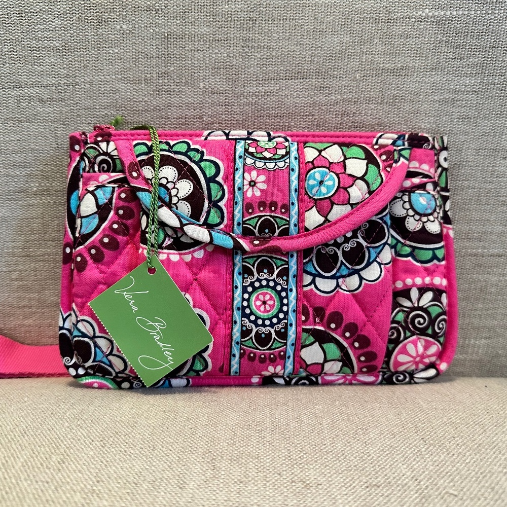 Vera Bradley Travel Belt Bag in Cupcake Pink
